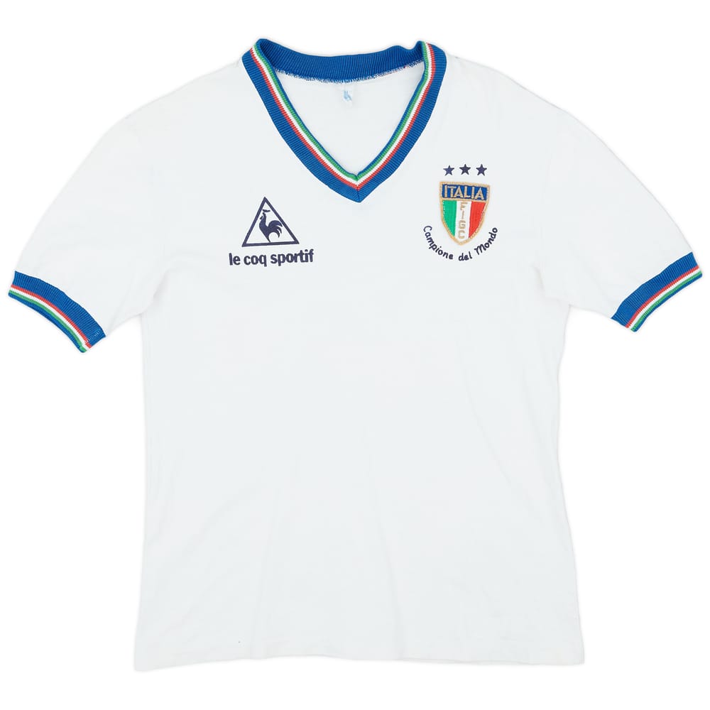 1982 Italy Le Coq Sportif "Campioni del Mondo" Leisure Tee - 7/10 - (S)