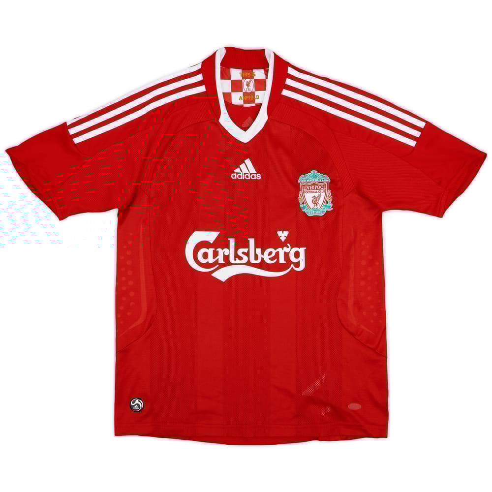 2008-10 Liverpool Home Shirt - 8/10 - (L.Boys)