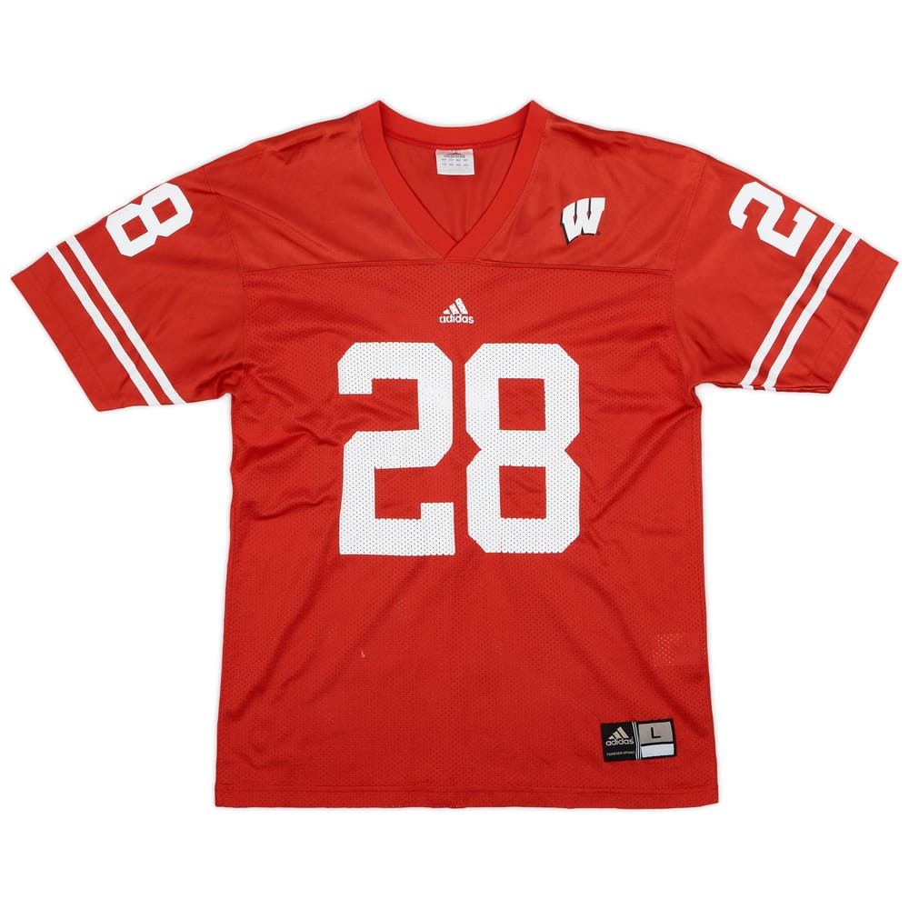 2001-04 Wisconsin Badgers Davis #28 adidas Home Jersey - 7/10 - (L)