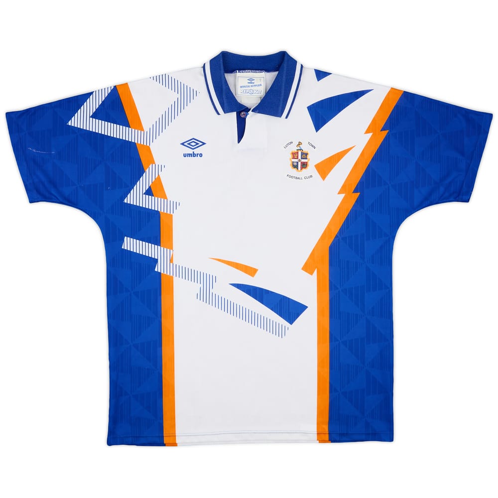 1991-92 Luton Town Home Shirt - 8/10 - (XL)