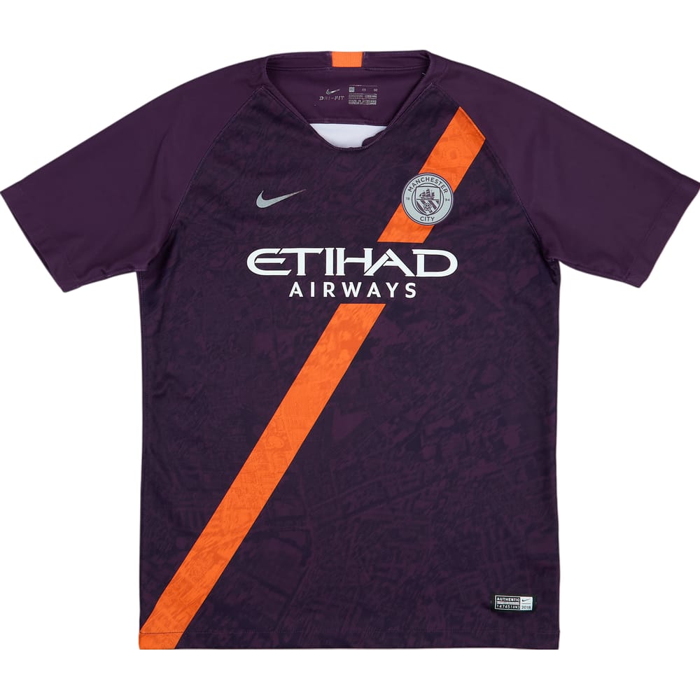 2018-19 Manchester City Third Shirt - 10/10 - (XL.Boys)