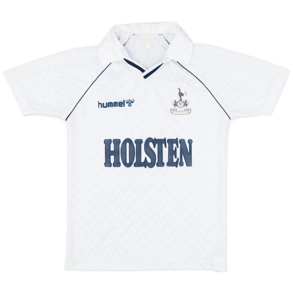 1987-89 Tottenham Home Shirt - 7/10 - (L.Boys)