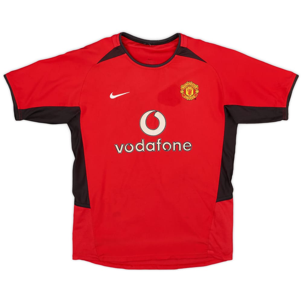 2002-04 Manchester United Home Shirt - 6/10 - (L.Boys)