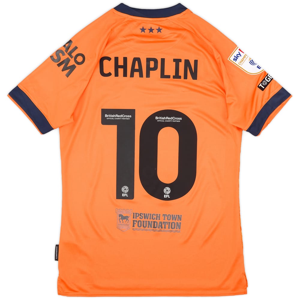 2023-24 Ipswich Match Issue Away Shirt Chaplin #10