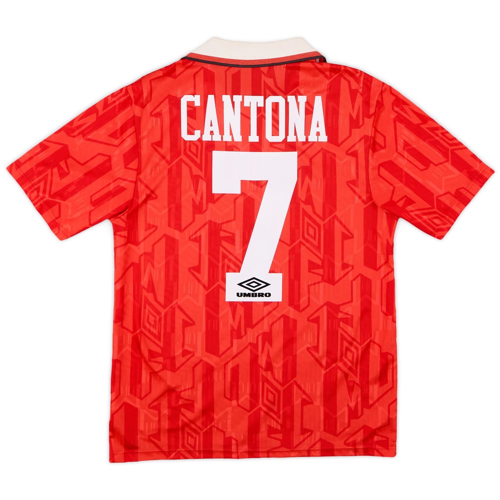 1992-94 Manchester United Home Shirt Cantona #7 - 9/10 - (S)