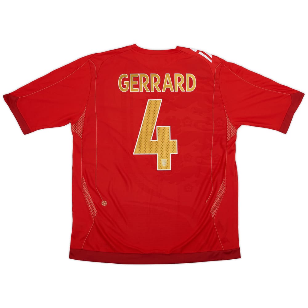 2006-08 England Away Shirt Gerrard #4 (XL)