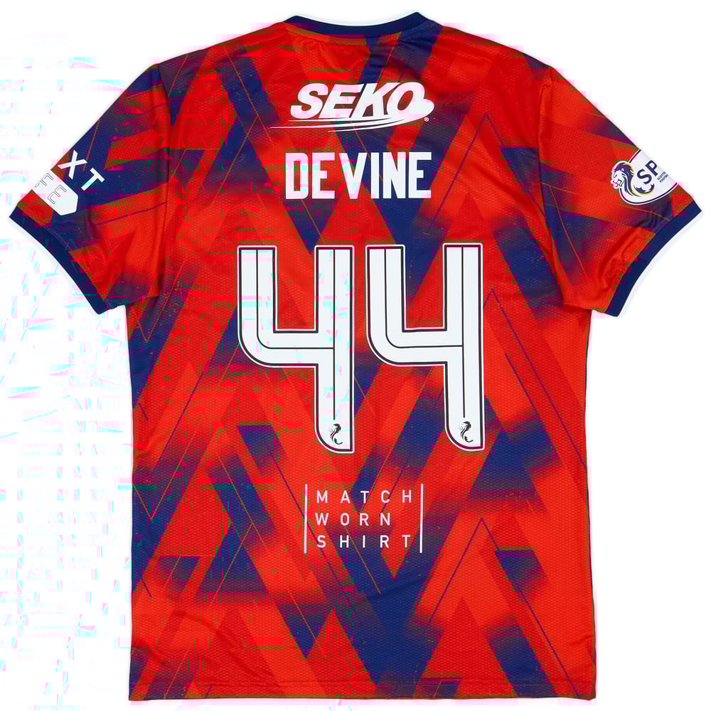 2023-24 Rangers Match Issue Fourth Shirt Devine #44