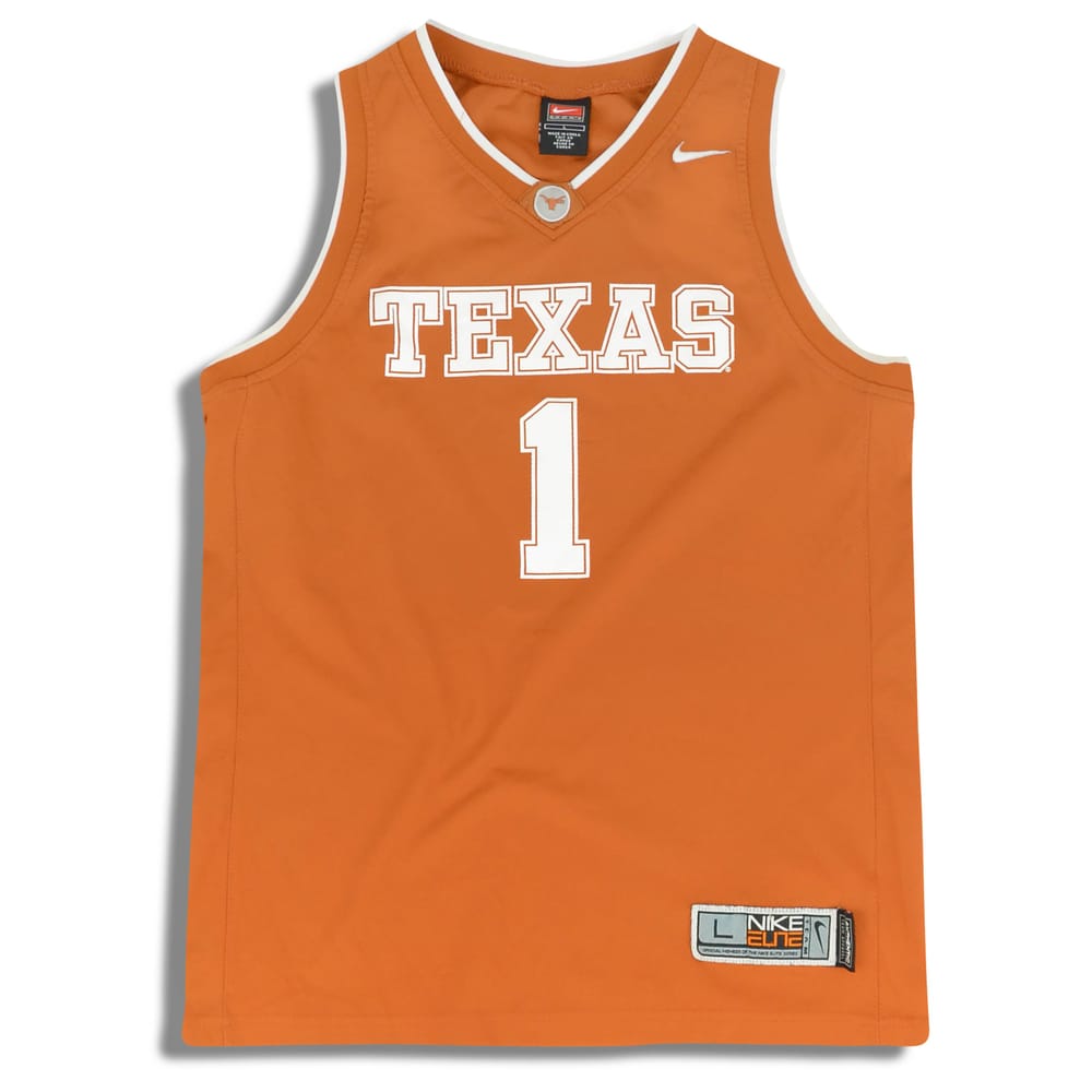 2000s Texas Longhorns #1 Nike Elite Jersey (Home) Y