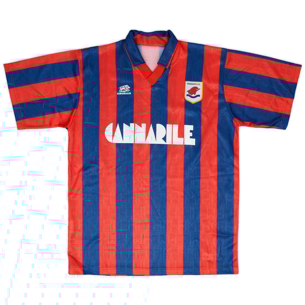 1990-91 Taranto Match Issue Home Shirt #5