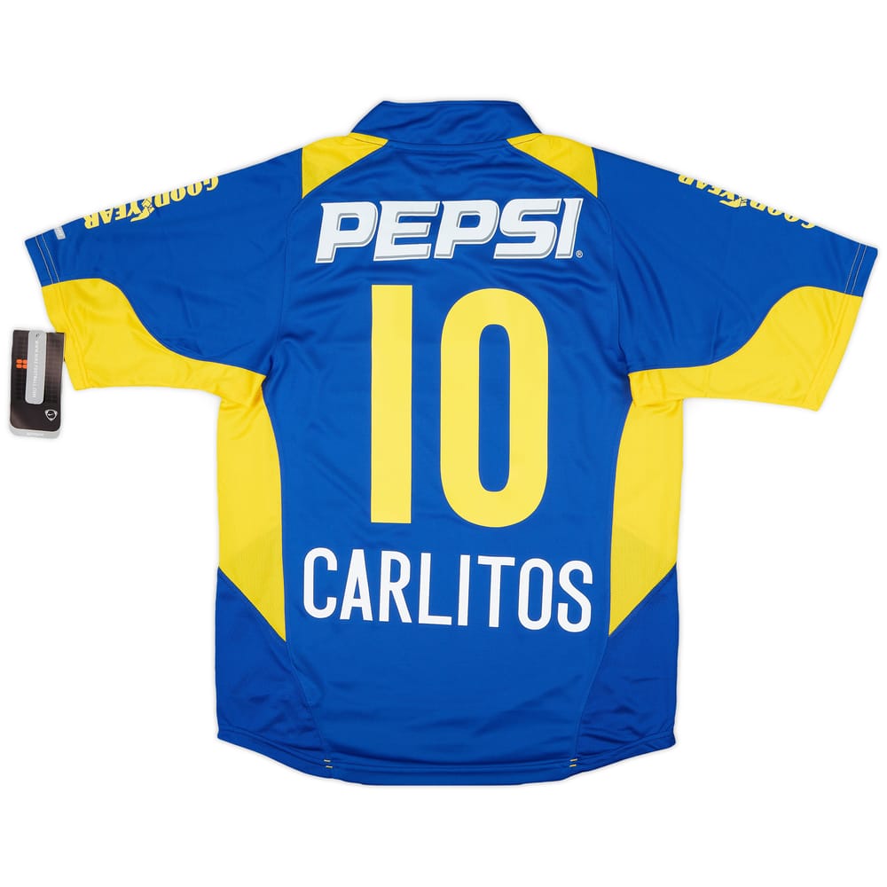 2004-05 Boca Juniors Home Shirt Carlitos #10 (S)