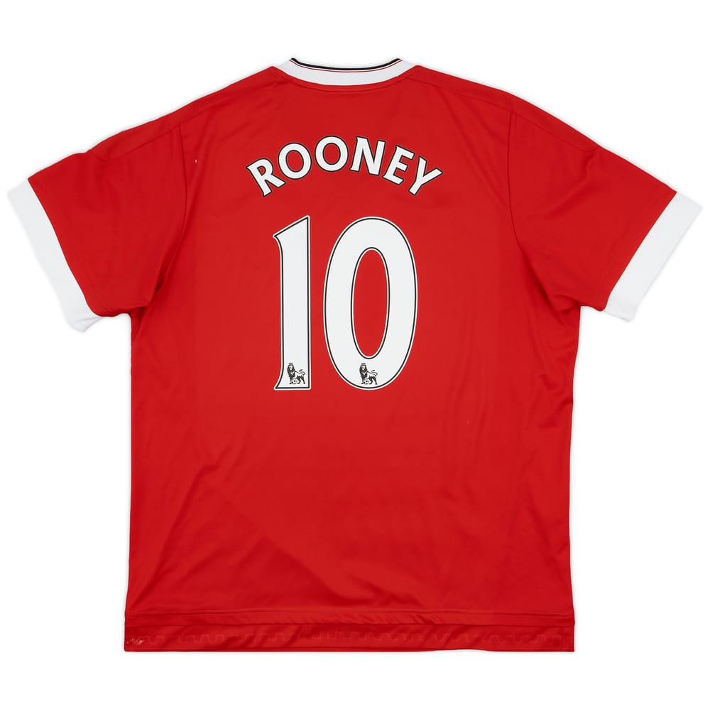 2015-16 Manchester United Home Shirt Rooney #10 - 6/10 - (XL)