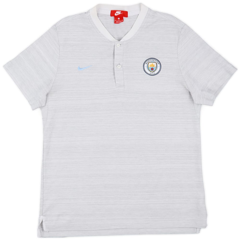 2018-19 Manchester City Nike Polo Shirt - 8/10 - (XL)