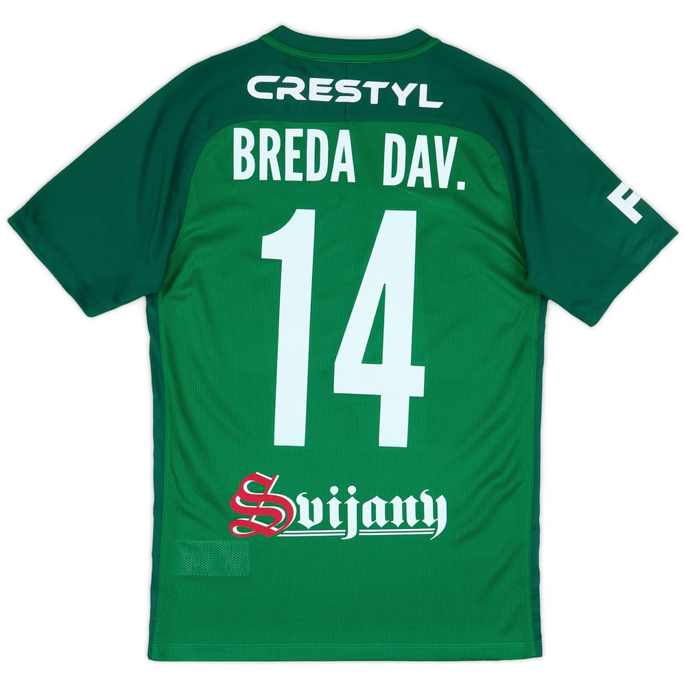2017-18 FK Jablonec Home Shirt Breda Dav. #14 - 9/10 - (S)