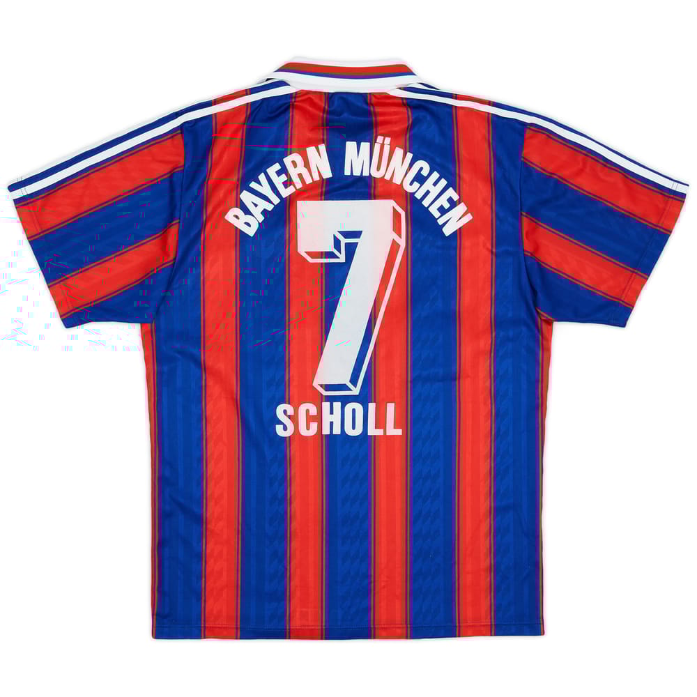 1995-97 Bayern Munich Home Shirt Scholl #7 - 8/10 - (S)