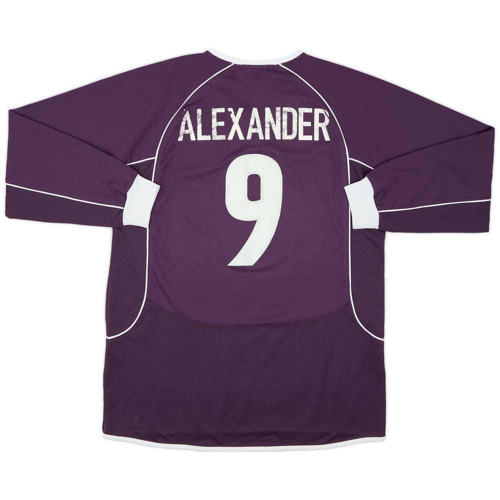 2004-05 Harchester United Home L/S Shirt Alexander #9 - 7/10 - (XL)