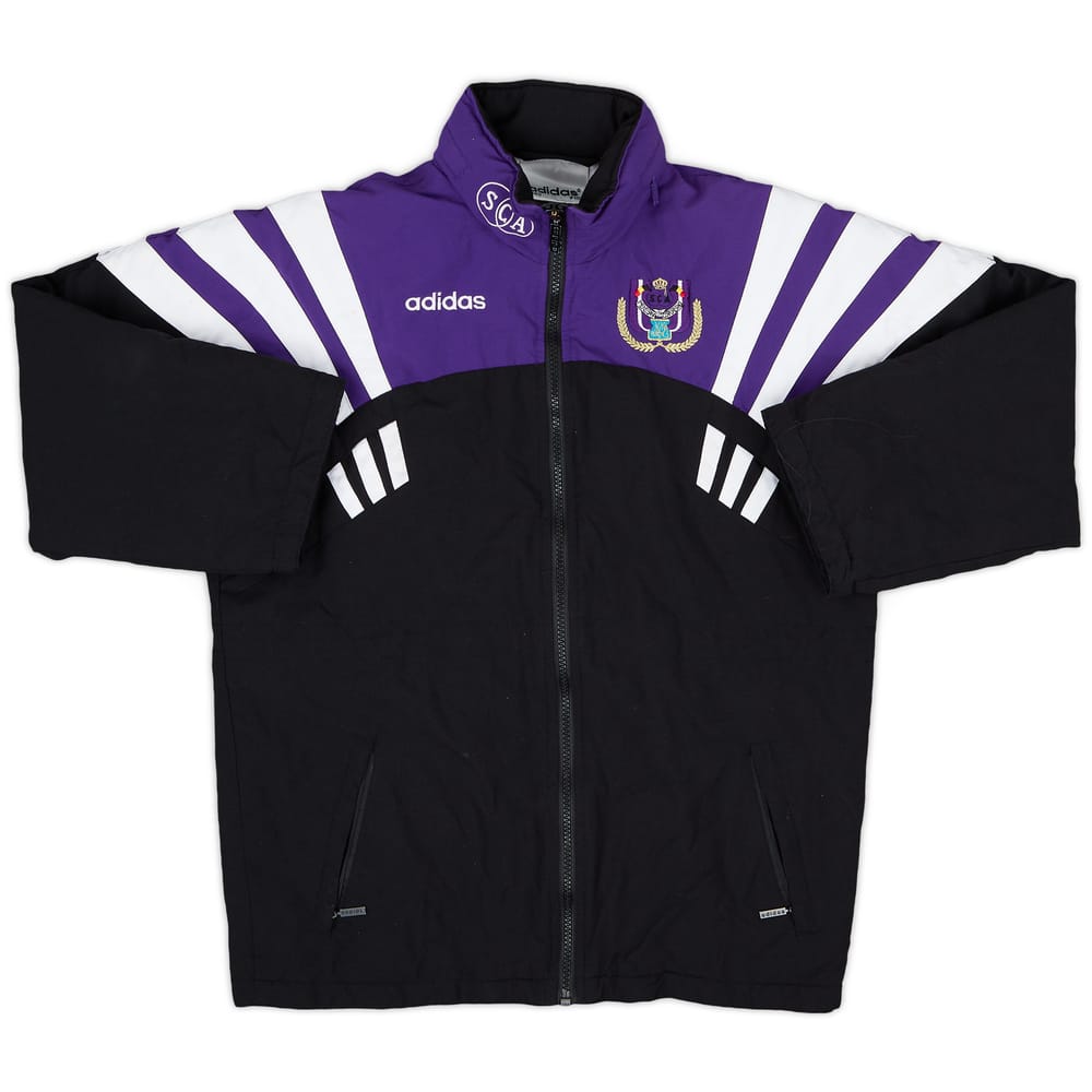 1996-97 Anderlecht adidas Hooded Rain Jacket - 8/10 - (M.Boys)