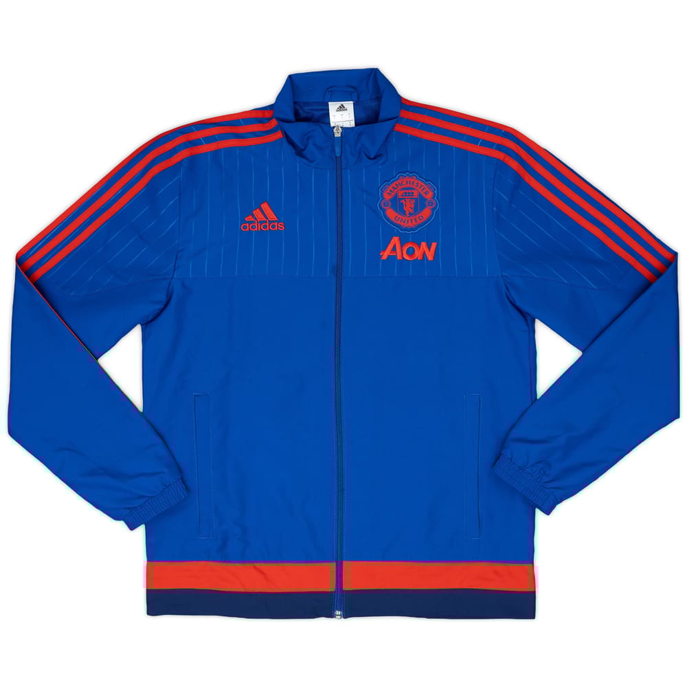 2015-16 Manchester United adidas Track Jacket - 8/10 - (S)