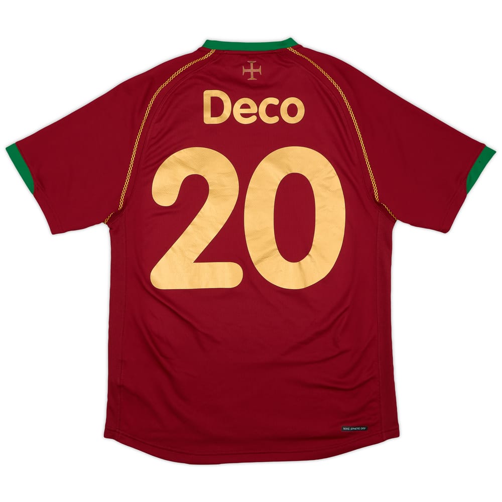 2006-08 Portugal Home Shirt Deco #20 - 9/10 - (S)