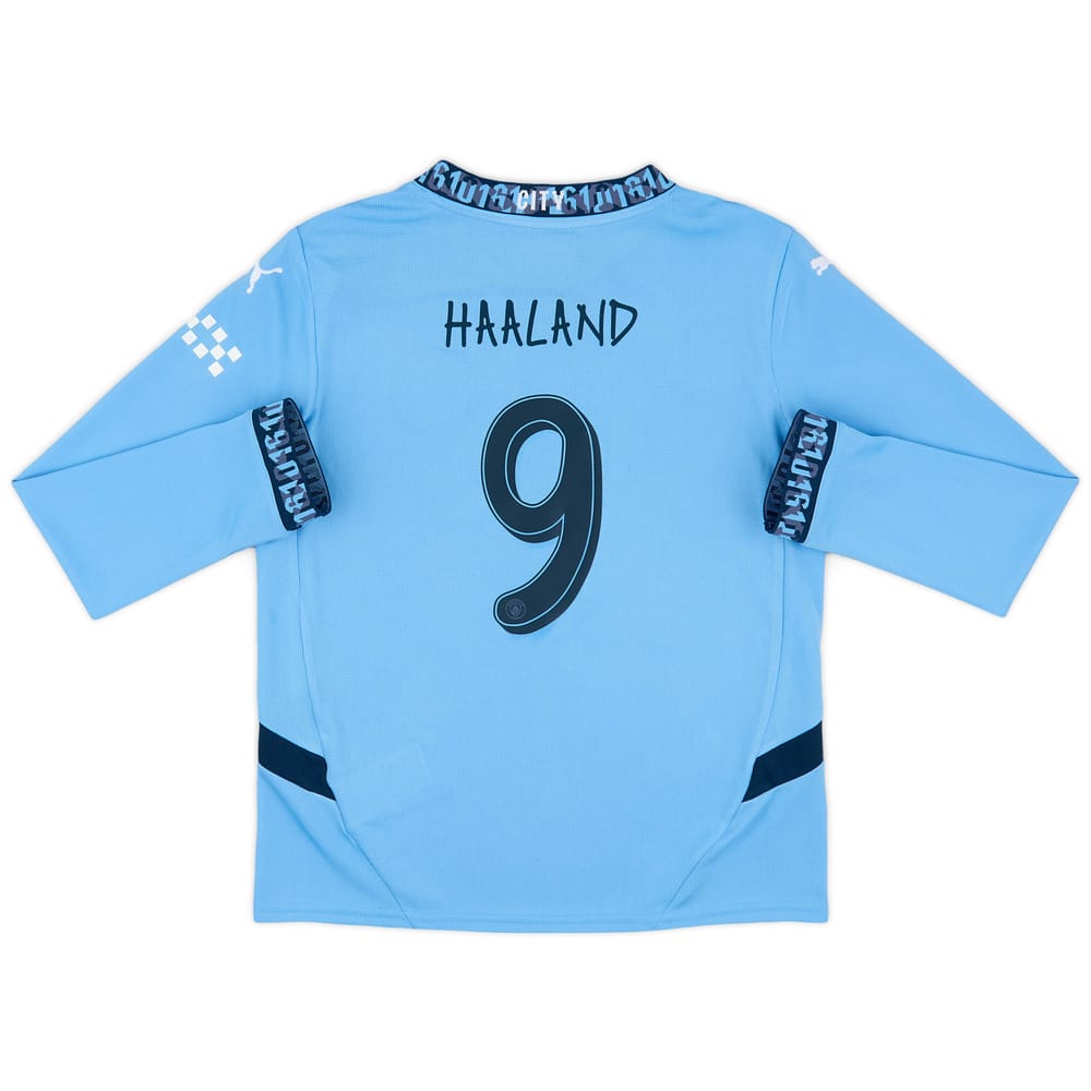 2024-25 Manchester City Home L/S Shirt Haaland #9 (KIDS)