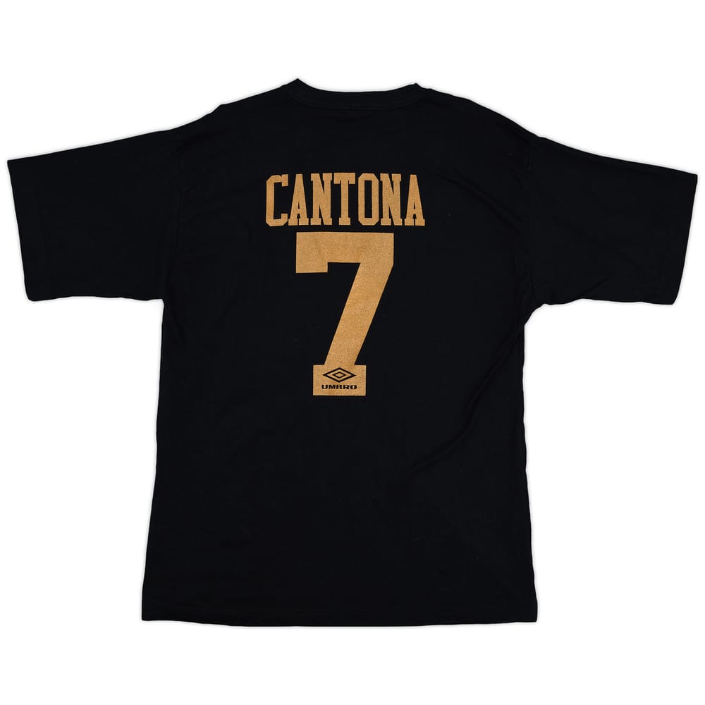 1994-95 Manchester United Umbro Graphic Tee Cantona #7 - 9/10 - (XL)