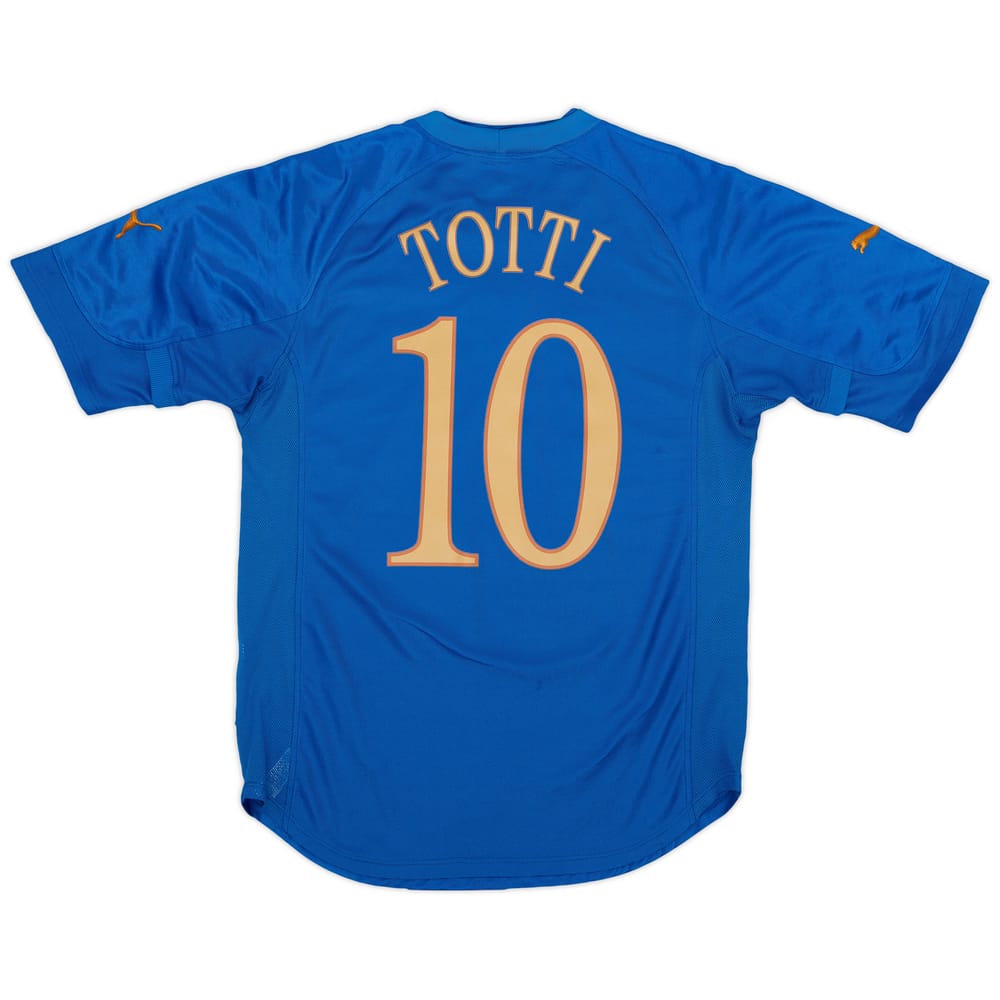 2004-06 Italy Home Shirt Totti #10 - 7/10 - (L)