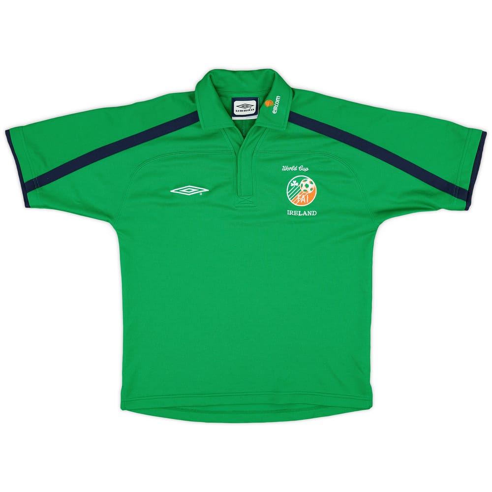 2002 Ireland Umbro Polo Shirt - 7/10 - (S)