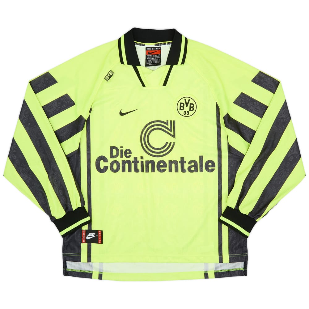 1996-97 Borussia Dortmund Home L/S Shirt - 9/10 - (XL)