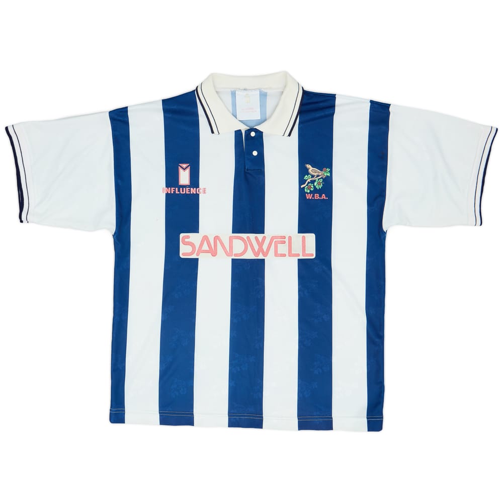 1991-92 West Brom Home Shirt - 8/10 - (L)