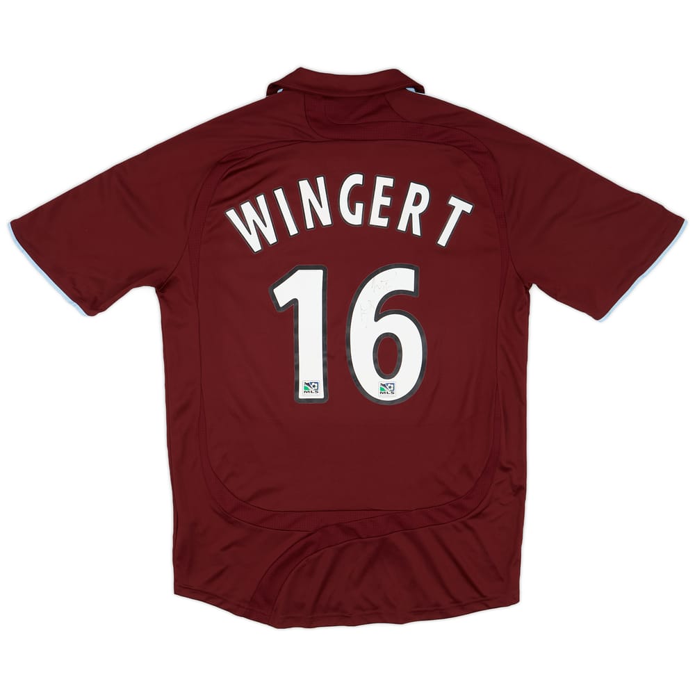 2007-08 Colorado Rapids Match Issue Signed Home Shirt Wingert #16