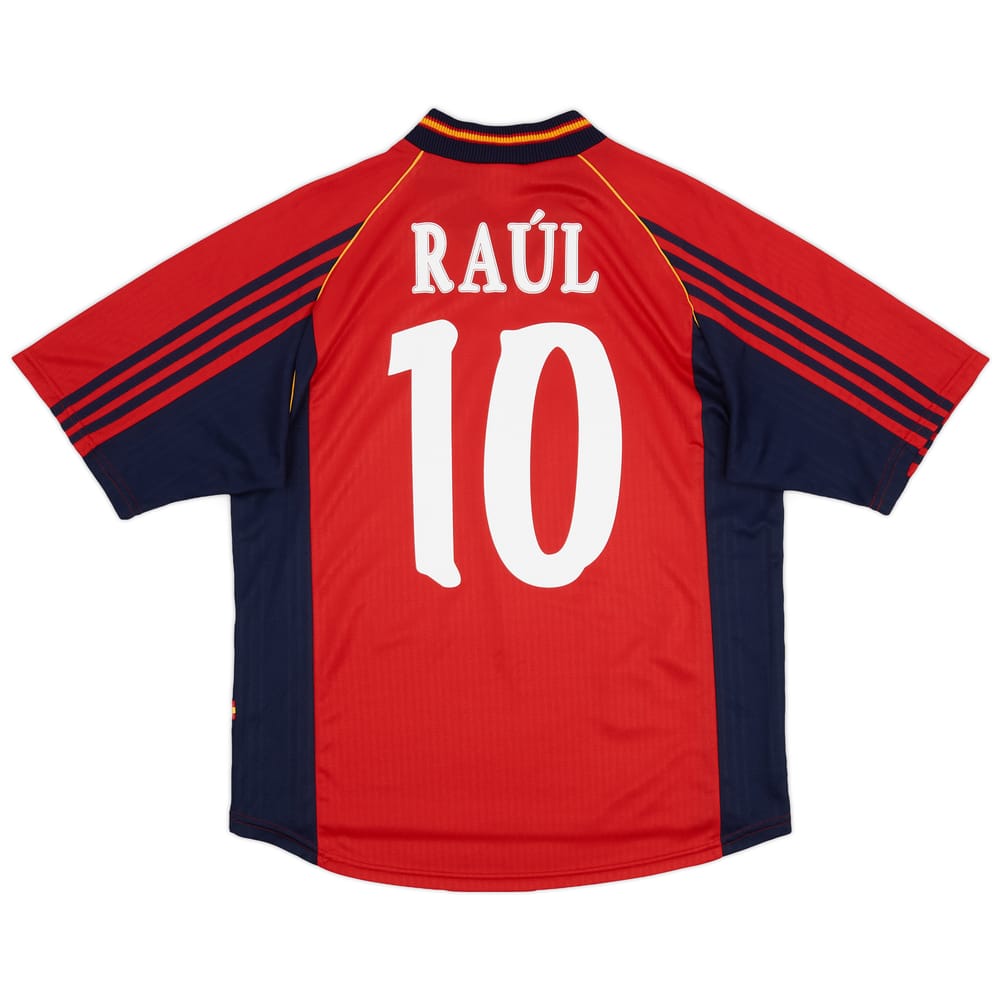 1998-99 Spain Home Shirt Raul #10 - 7/10 - (L)