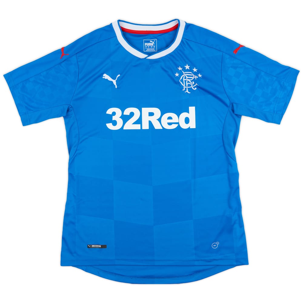 2016-18 Rangers Home Shirt - 9/10 - (L)