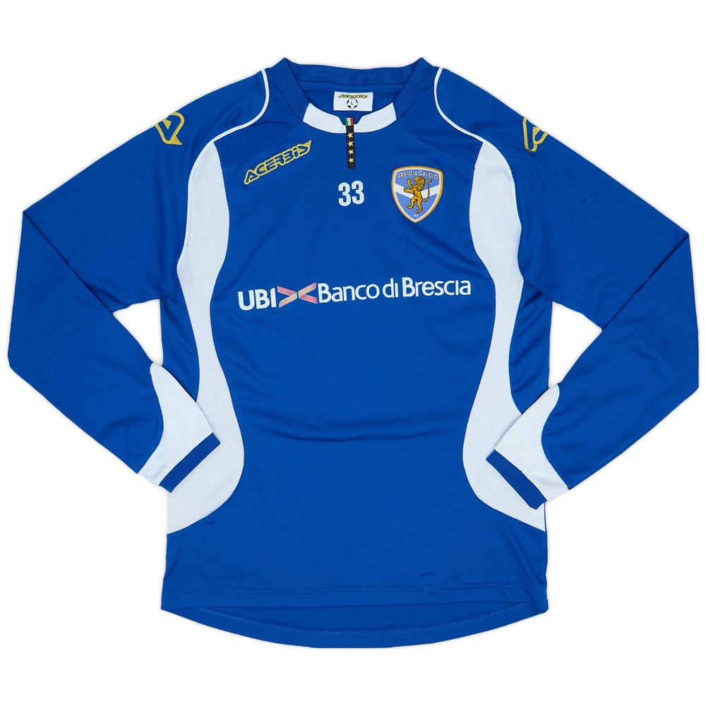2015-16 Brescia Acerbis Player Issue Training L/S Shirt #33 - 8/10 - (L)