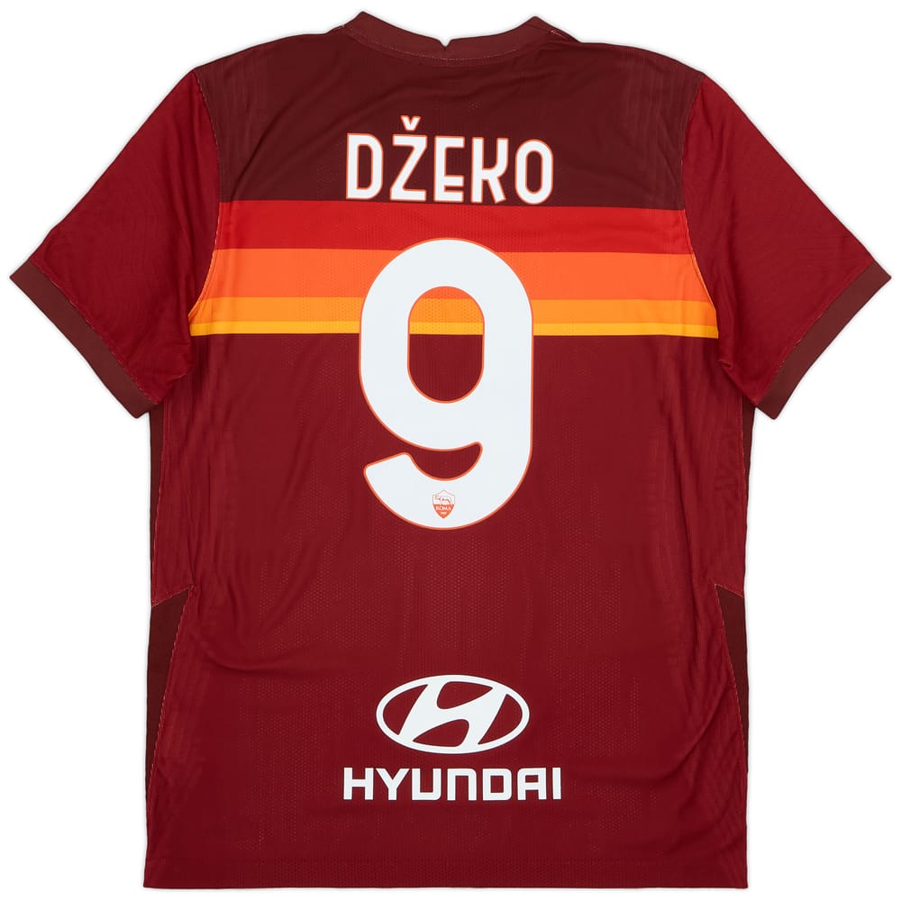 2020-21 Roma Authentic Home Shirt Dzeko #9 - 9/10 - (L)