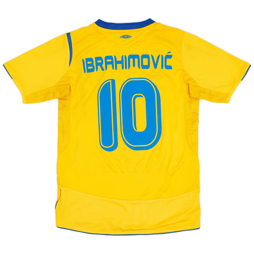 2005-06 Sweden Home Shirt Ibrahimovic  #10 - 8/10 - (S)