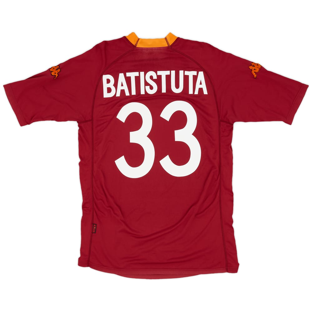 2002-03 Roma Home Shirt Batistuta #33 - 6/10 - (XL)