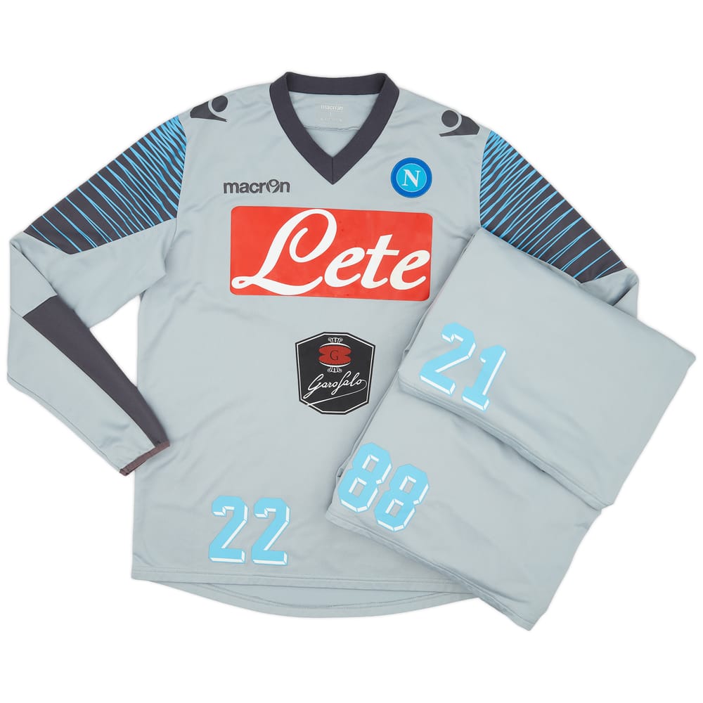 2014-15 Napoli Macron Training L/S Shirt # - 6/10