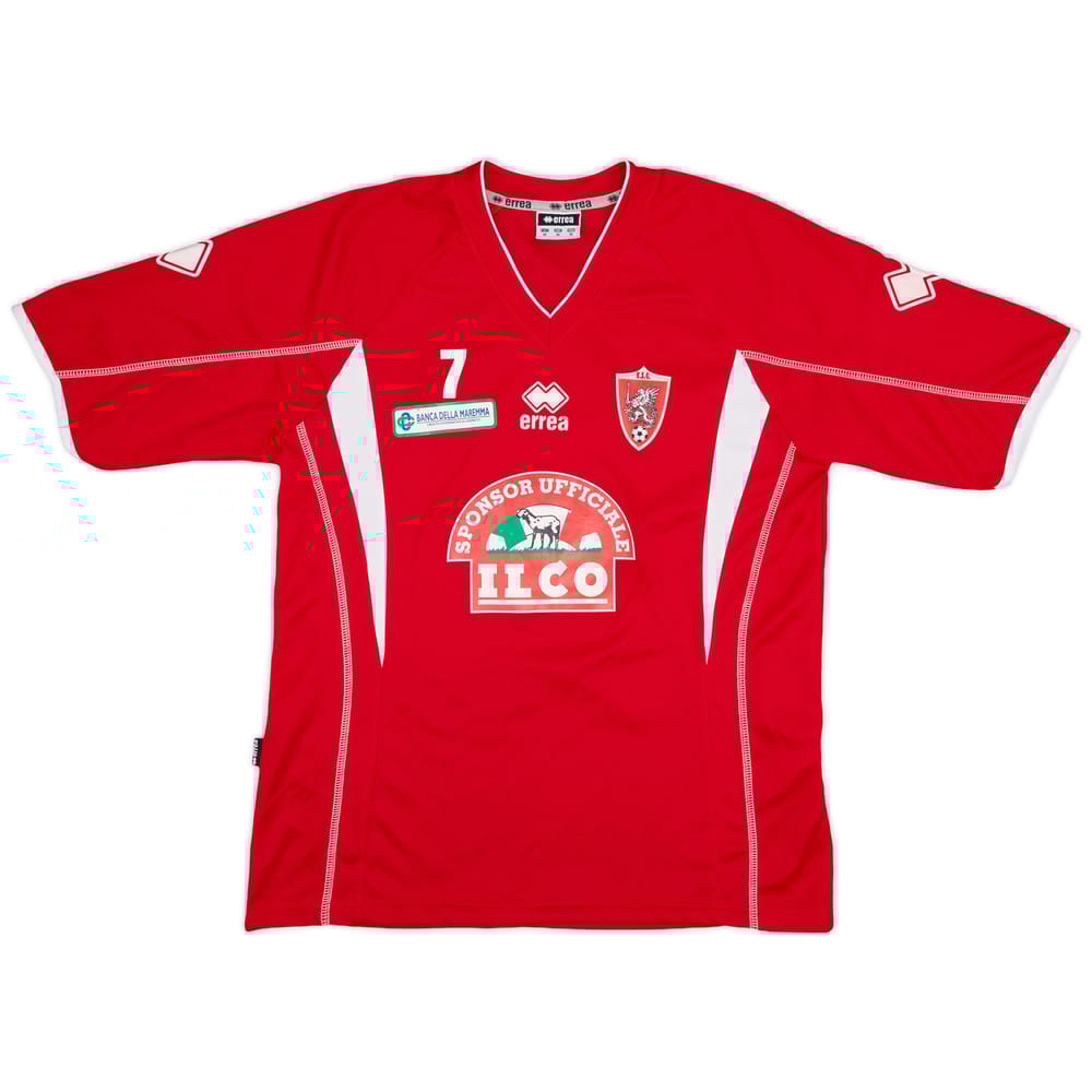 2007-08 Grosseto Errea Player Issue Training Shirt #7 #7 - 7/10 - (M)
