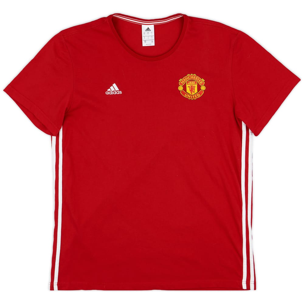 2016-17 Manchester United adidas Cotton Tee - 9/10 - (L)