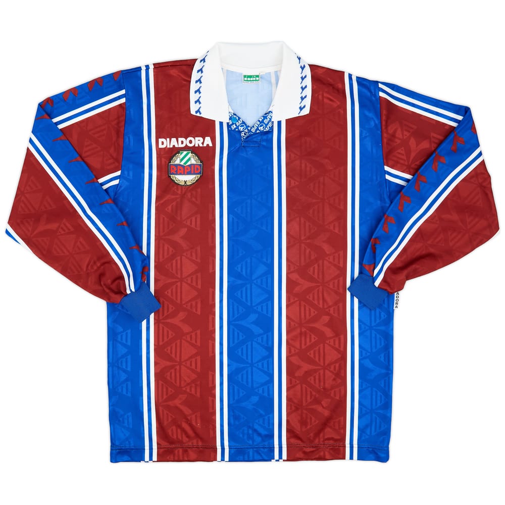1995-96 Rapid Vienna Away L/S Shirt #15 - 6/10 - (XL)