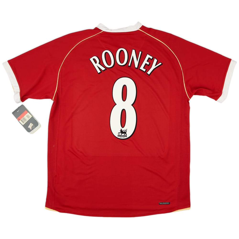 2006-07 Manchester United Home Shirt Rooney #8 (L)