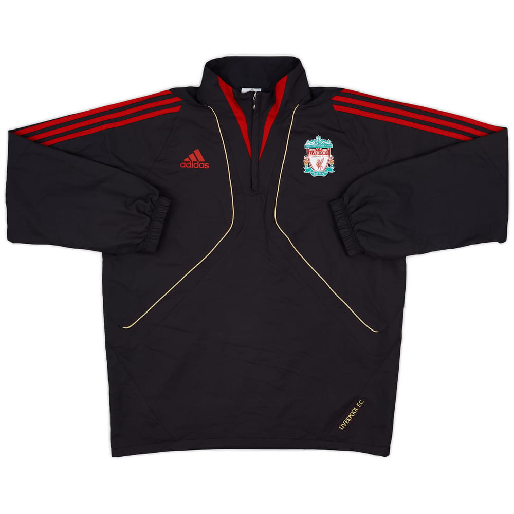 2009-10 Liverpool adidas 1/4 Zip Drill Top - 10/10 - (L)