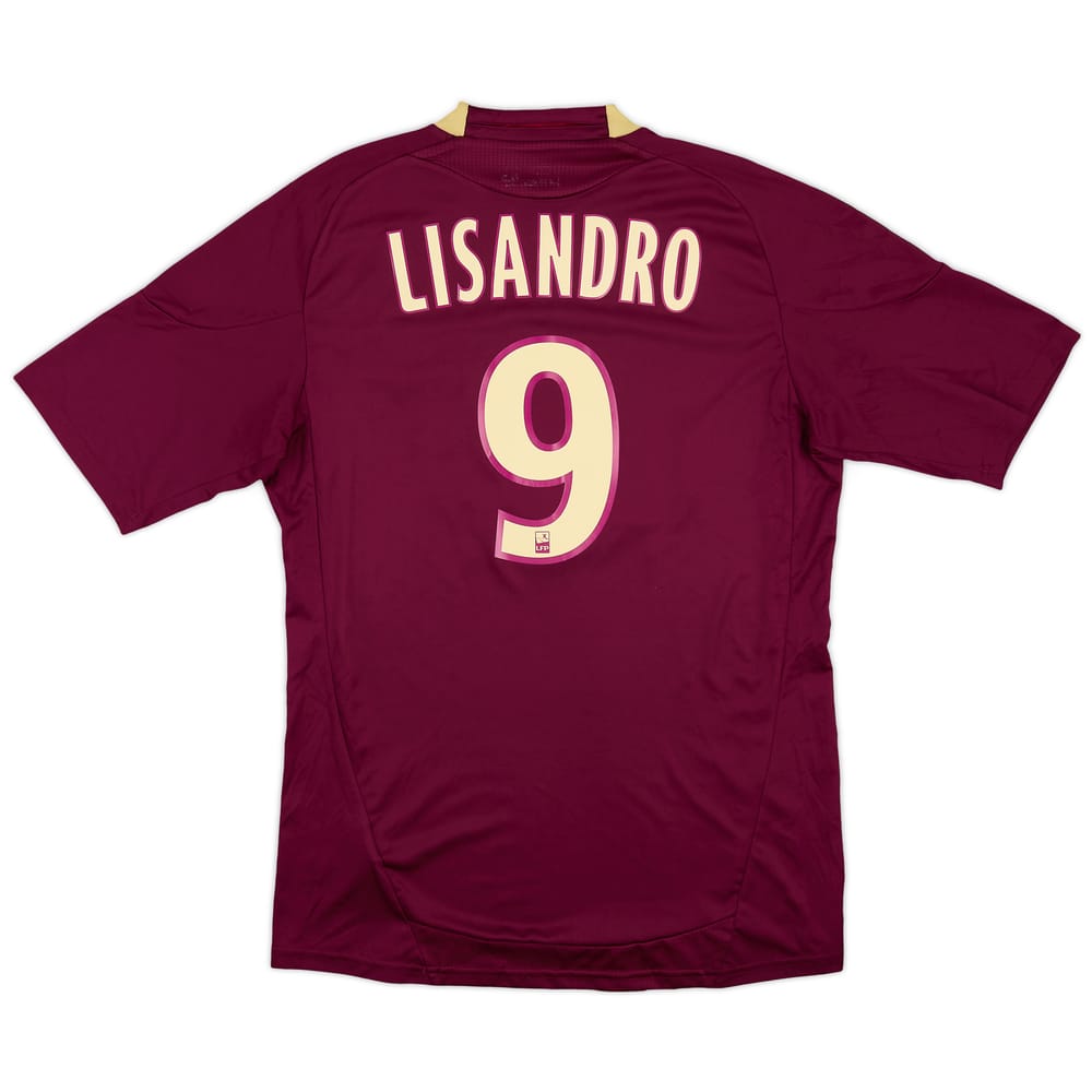 2010-11 Lyon Away Shirt Lisandro #9 - 8/10 - (M)