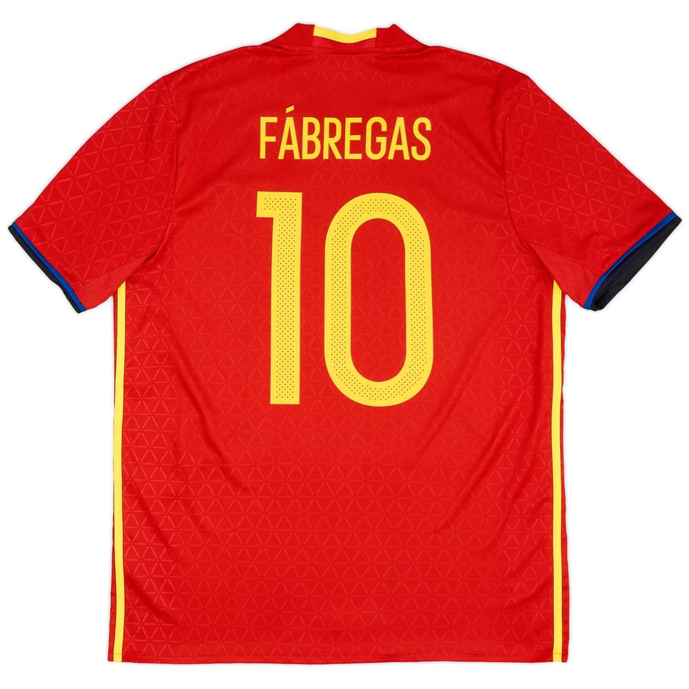 2016-17 Spain Home Shirt Fabregas #10 - 8/10 - (S)