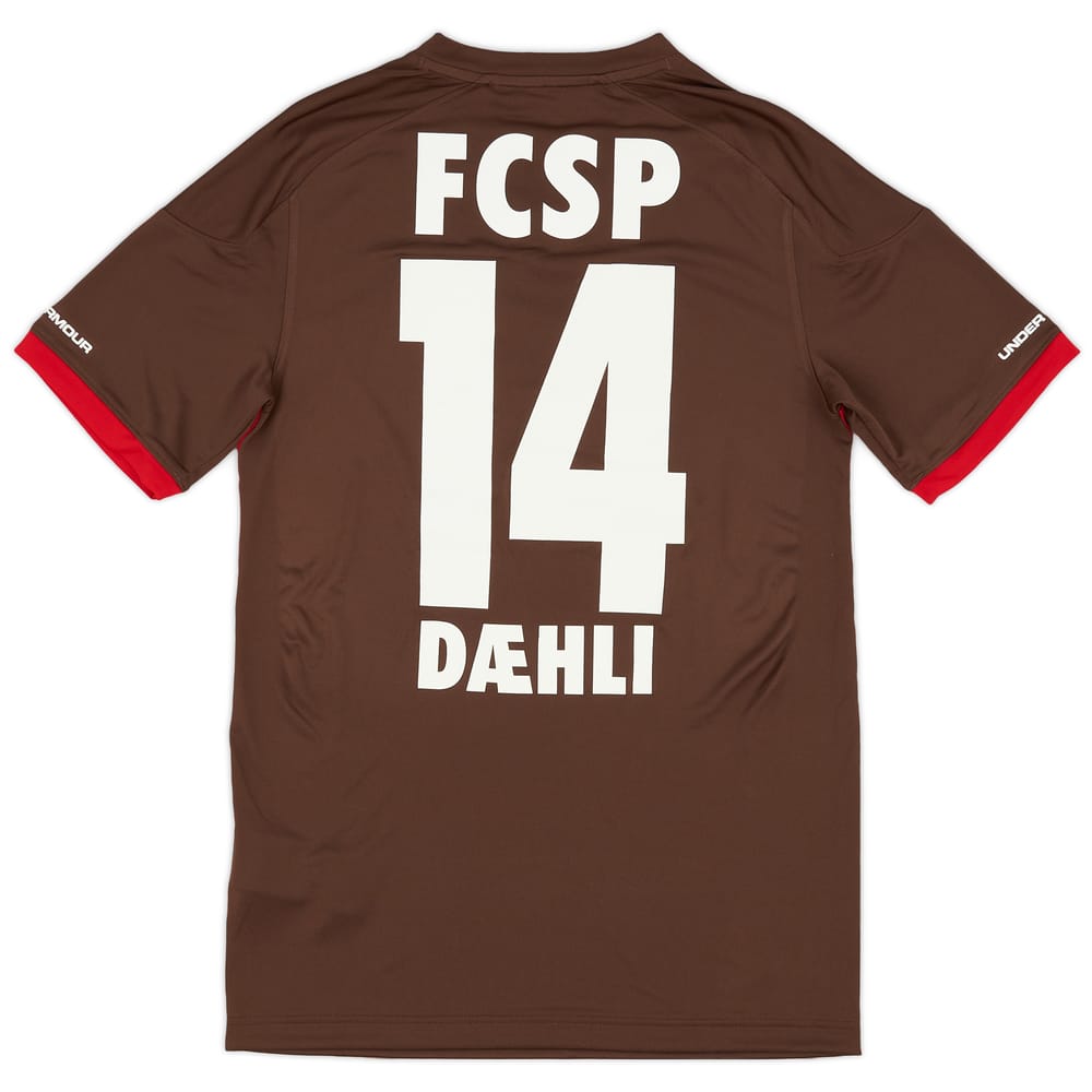 2017-18 St Pauli Home Shirt Daehli #14 (S)