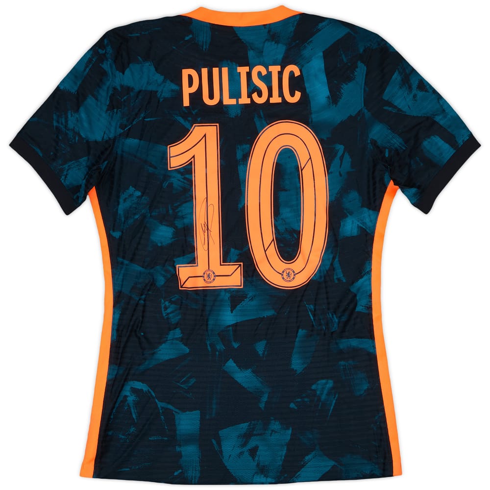 2021-22 Chelsea Player Issue Signed Third Shirt Pulisic #10 - 8/10 - (M)