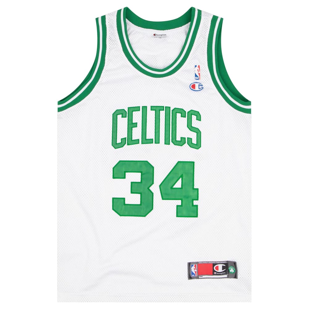 1998-10 Authentic Boston Celtics Pierce #34 Champion Jersey (Home) M