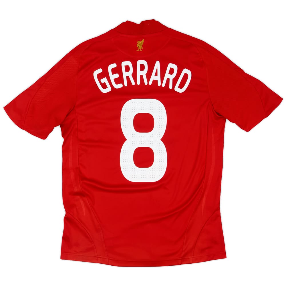 2008-10 Liverpool Home Shirt Gerrard #8 - 5/10 - (S)
