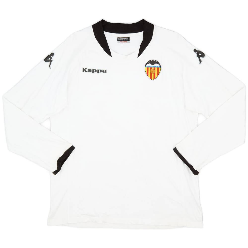 2009-10 Valencia Kappa Training Cotton L/S Tee - 8/10 - (XL)