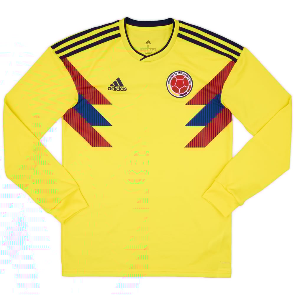 2018-19 Colombia Home L/S Shirt - 9/10 - (S)