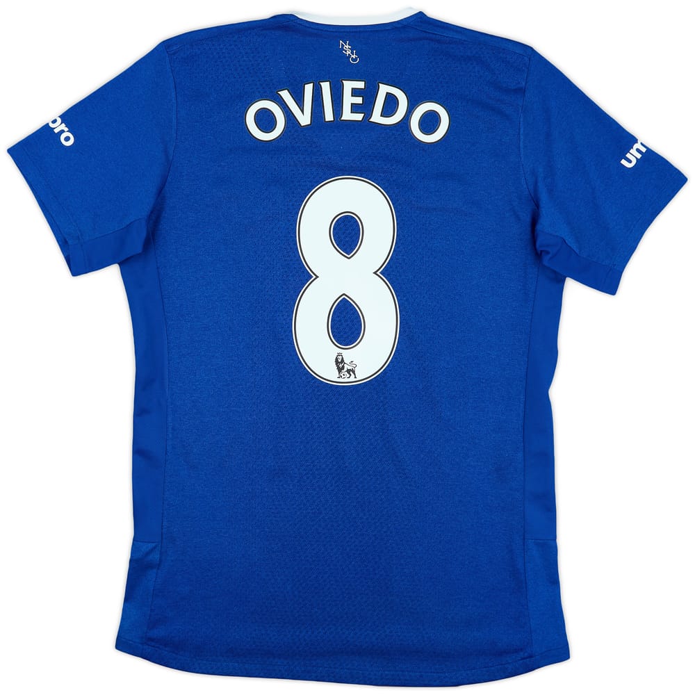 2015-16 Everton Home Shirt Oviedo #8 - 10/10 - (S)